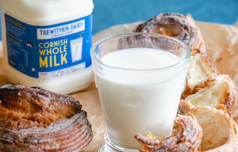 Whole glass bottled milk Veg Box Fresh Plymouth