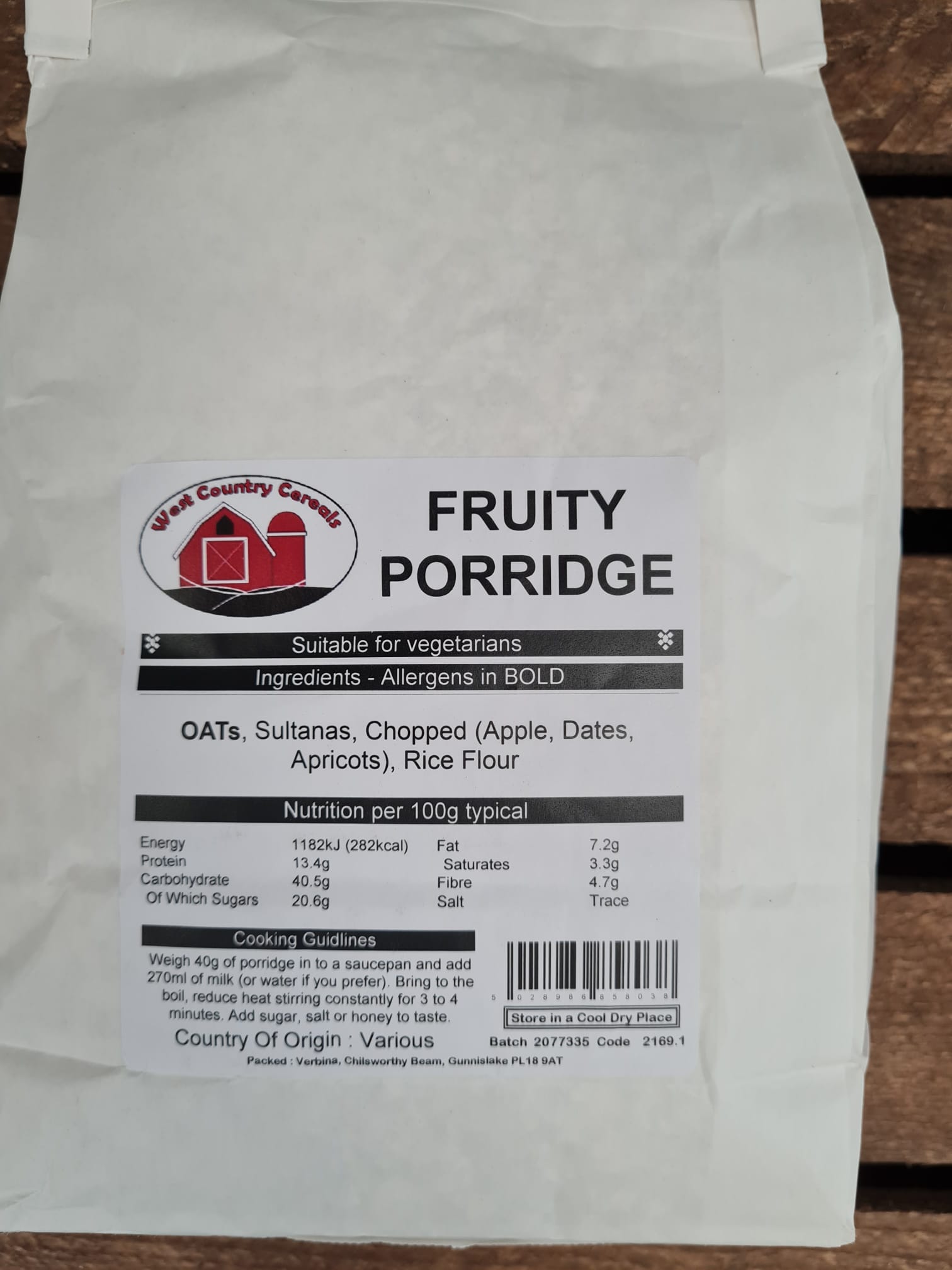 Rice & Grains: Fruity Porridge 1kg