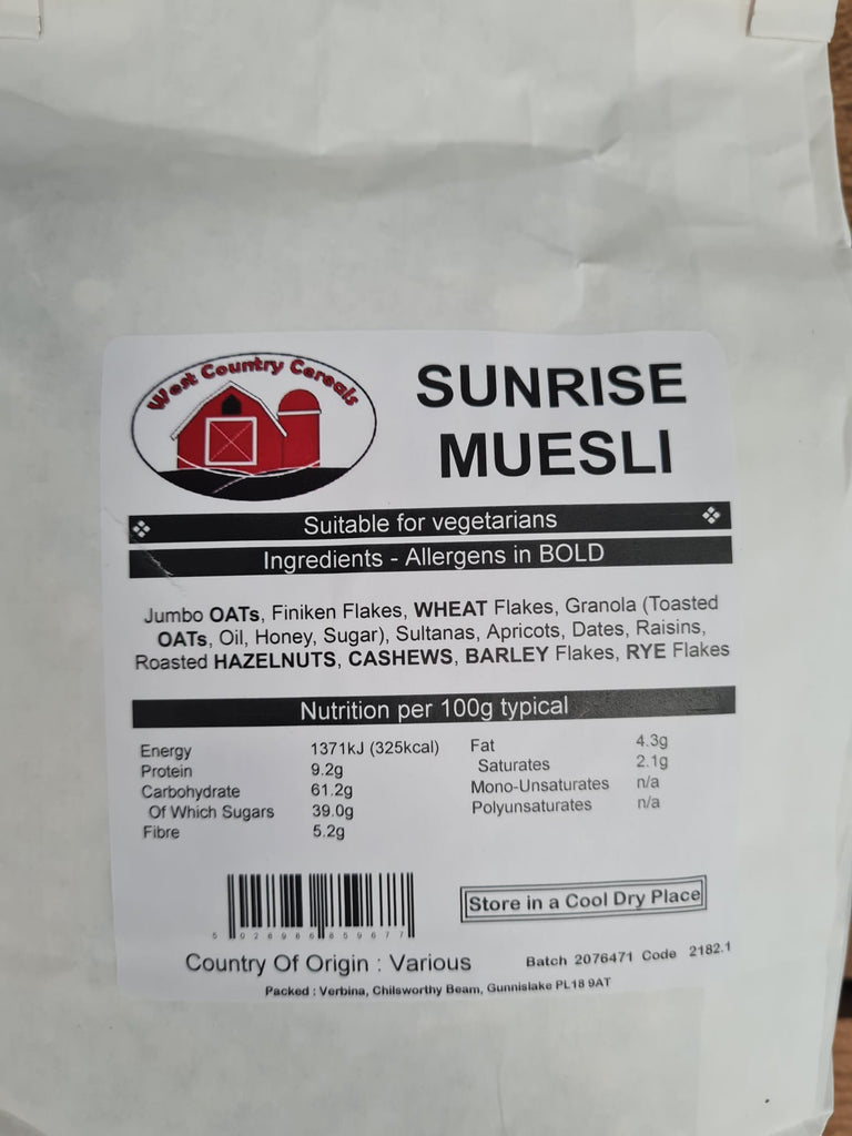 Rice & Grains: Sunrise Muesli 1kg