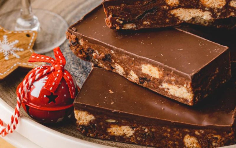 Christmas: Baked to Taste: Chocolate, Rum Crunch Slice GF