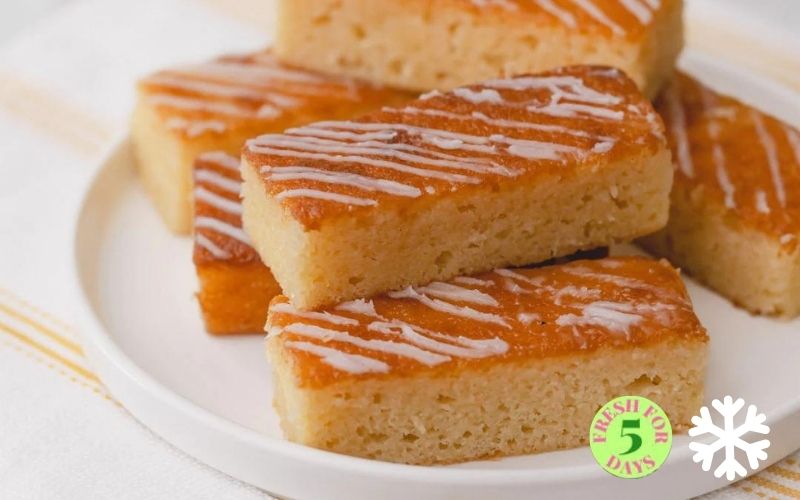 Bakery: Cakes (Baked to Taste)- Very Lemon Drizzle Cake Slice (GF)