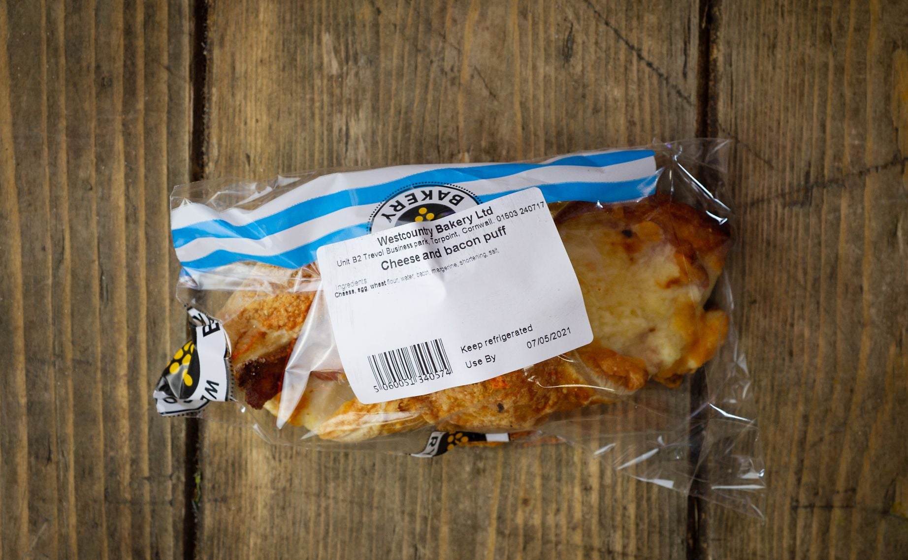 Bakery: Pasties & Pies (Westcountry)- Bacon and Cheese Puff x 4