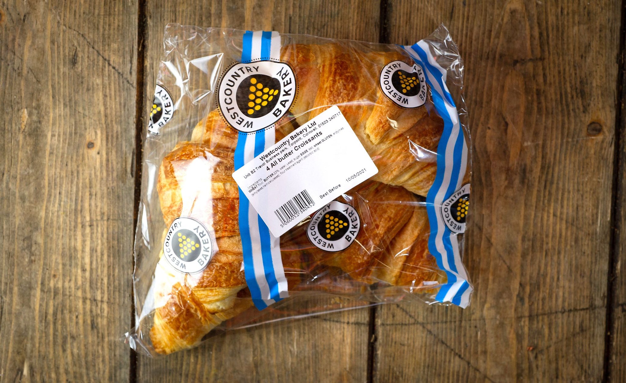 Bakery: Bread (Westcountry)- Croissants x 4