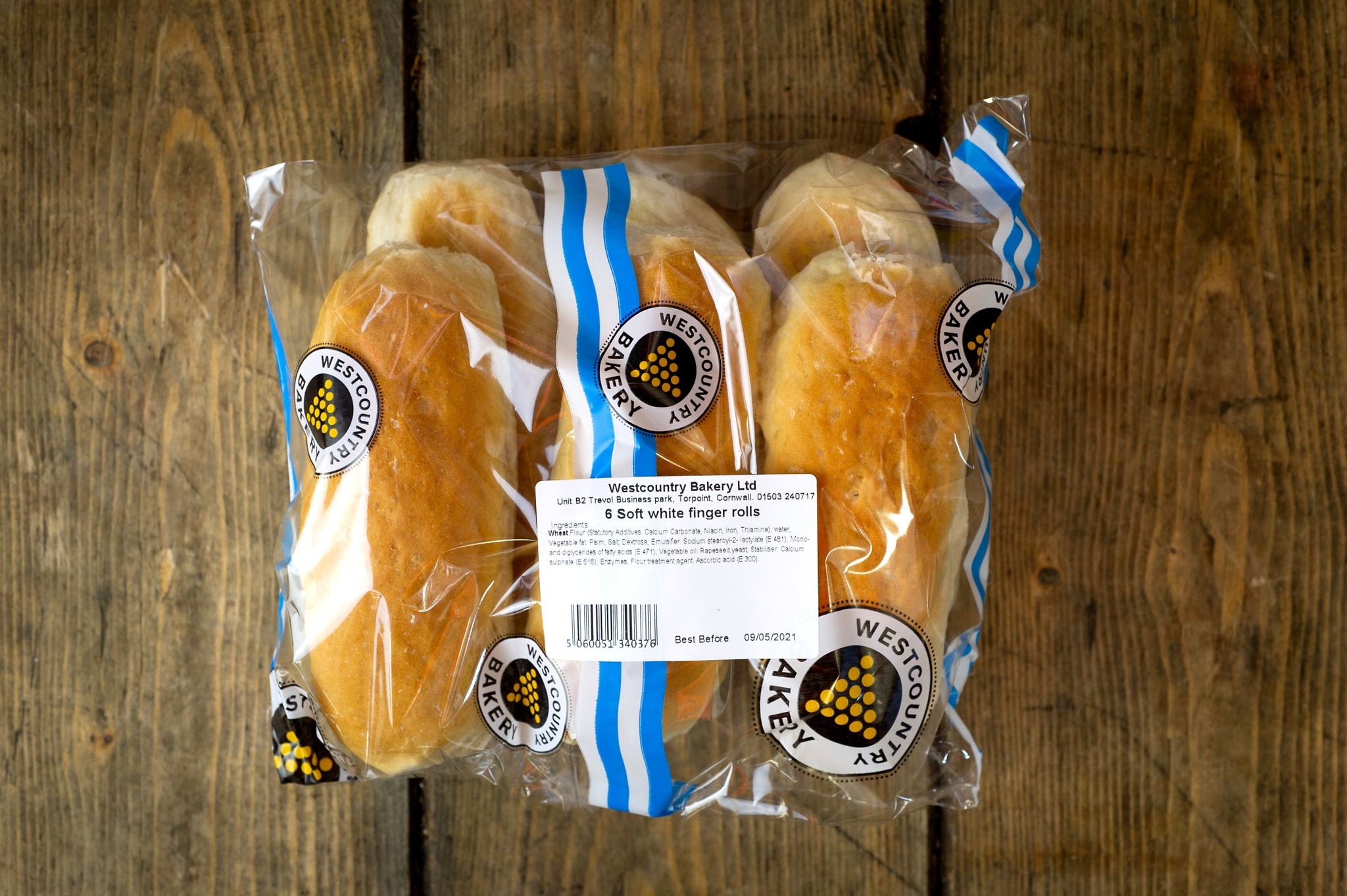 Bakery: Bread (Westcountry)- Finger rolls x 6