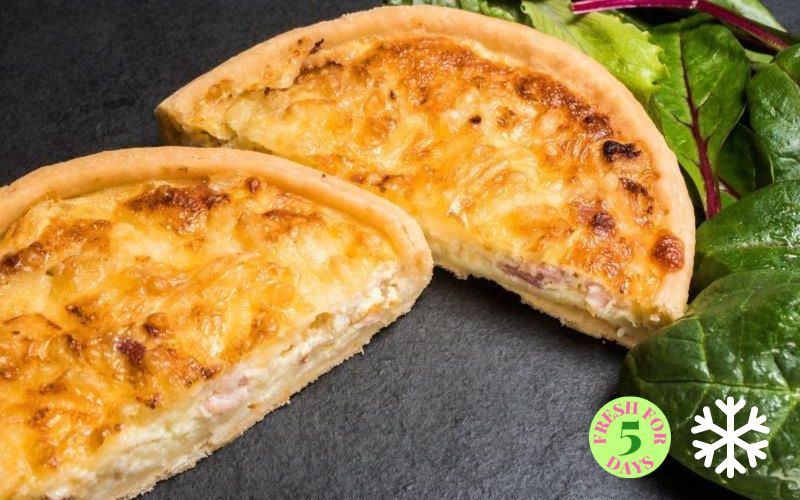 Bakery: Pasties & Pies (Baked to Taste)-Smoked bacon & Mature cheddar Quiche Loraine 145g (GF)