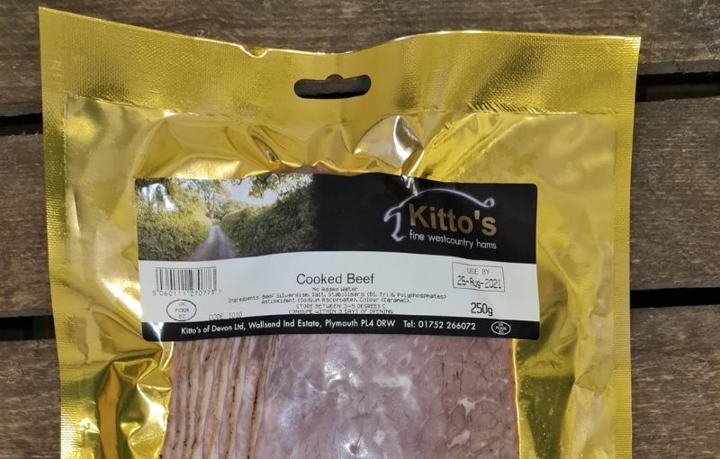 Meat (Kitto's): Cooked Beef (250g) (subscriptions)