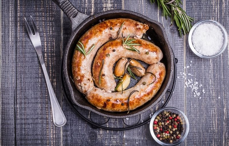 Meat (Bray): Pork and Leek Sausage 500g (subscription)