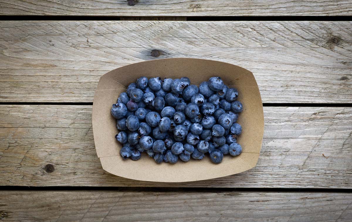 Blueberries per punnet