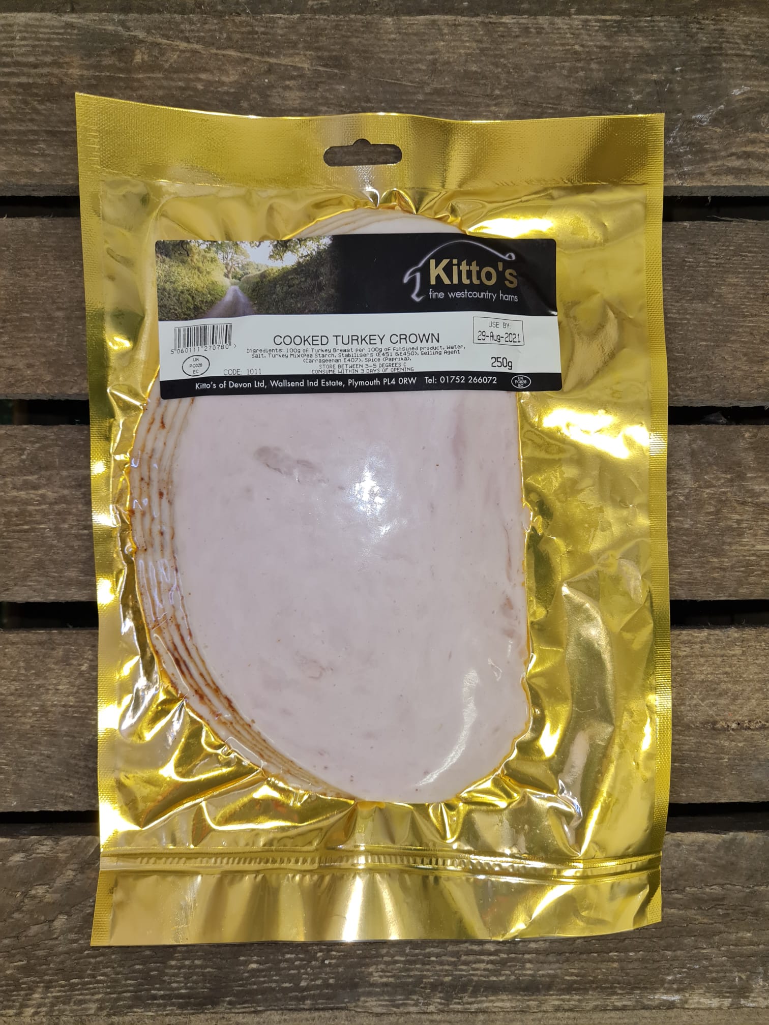 Meat (Kitto's): Sliced Turkey Crown (250g)